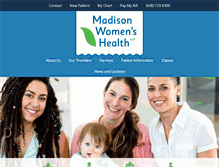 Tablet Screenshot of madisonwomenshealth.com